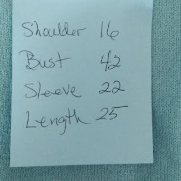 JM Collection Aqua Pullover Sweater with Button Detail‎ Sleeve Size L - Picture 11 of 11